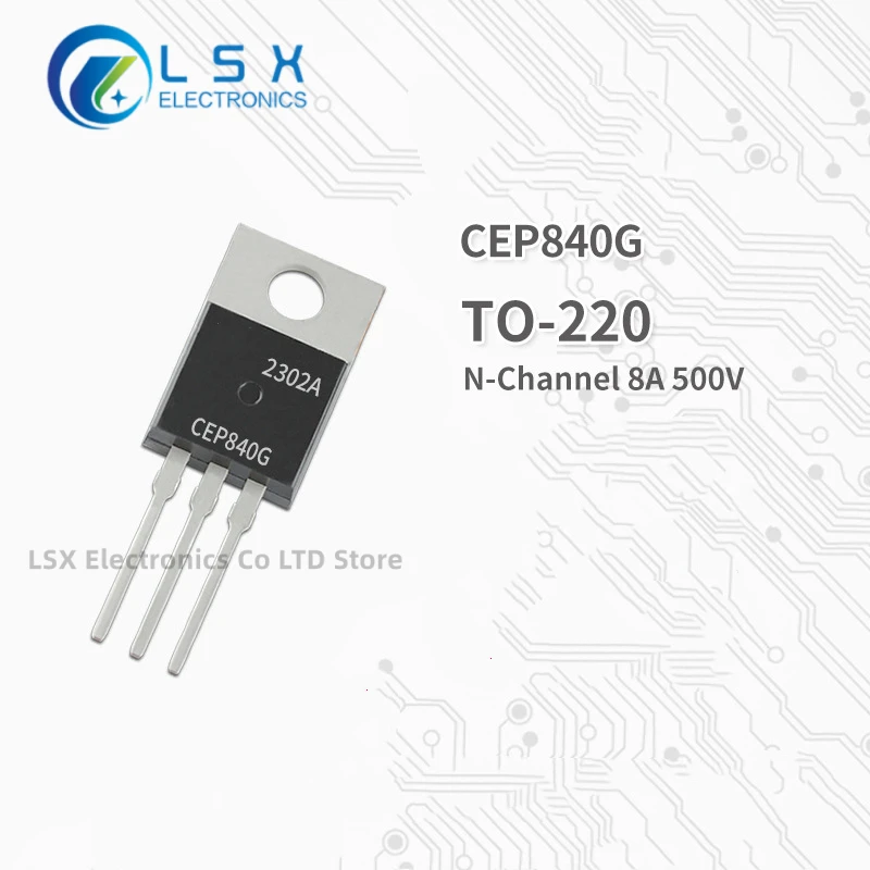 

10PCS NEW Original Factory Direct Sales CEP840G TO-220 N Channel MOS Field effect transistor 8A 500V