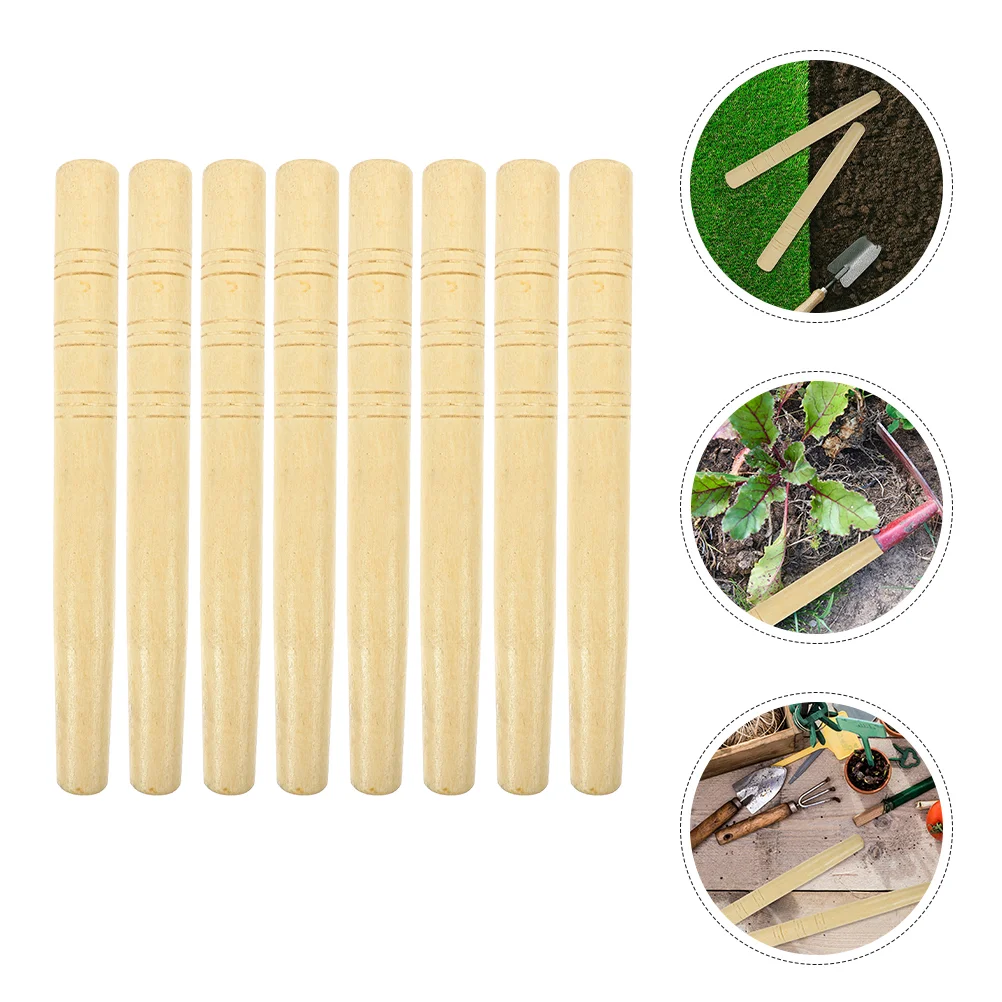 

8 шт., сменный садовый инструмент с деревянной ручкой