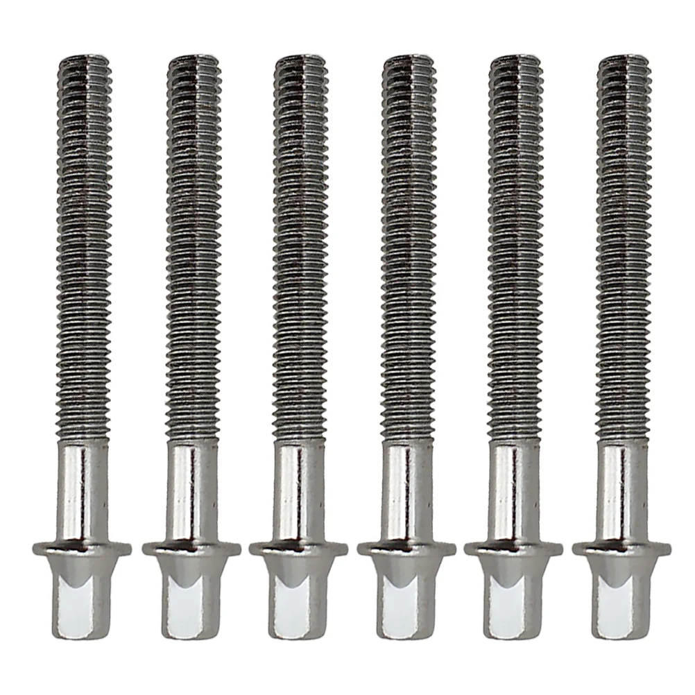 

6Pcs Metal Durable Drum Fastener Mounting Short Screws with Washers for Drum Lugs(Silver)