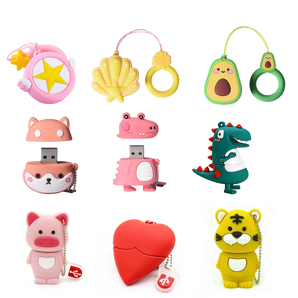 

Cartoons for Kids Gifts USB 2.0 Flash Drive Real Capacity Pen Drive Tiger Memory Stick Alligator 64GB/32GB/16GB/8GB/4GB U Disk