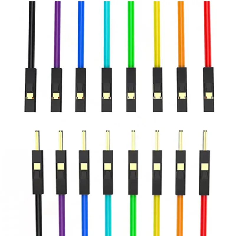 

10 шт. 1P супермягкий силиконовый кабель Dupont для Arduino 5/10 см 20 см шаг 2,54 мм «папа-мама» Dupont перемычка 22/24AWG позолоченная пластина