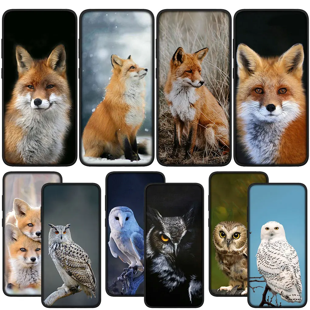 Мягкий чехол Fox Owl для телефона Huawei Nova 3i 3 5t 2i 2 4E 7 SE Mate 10 20 P20 P30 Pro P10 Lite Case
