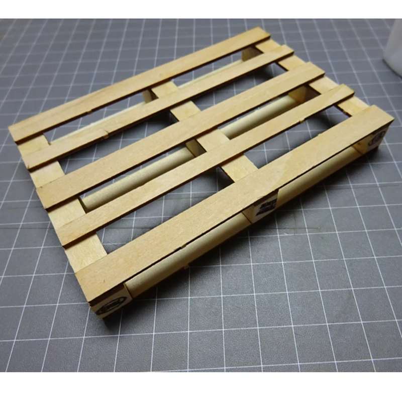 

Simulated Cargo Wooden Pallet Decoration for 1/14 Tamiya RC Truck Trailer Scania 770S Benz Actros 3363 Volvo MAN LESU DIY Parts