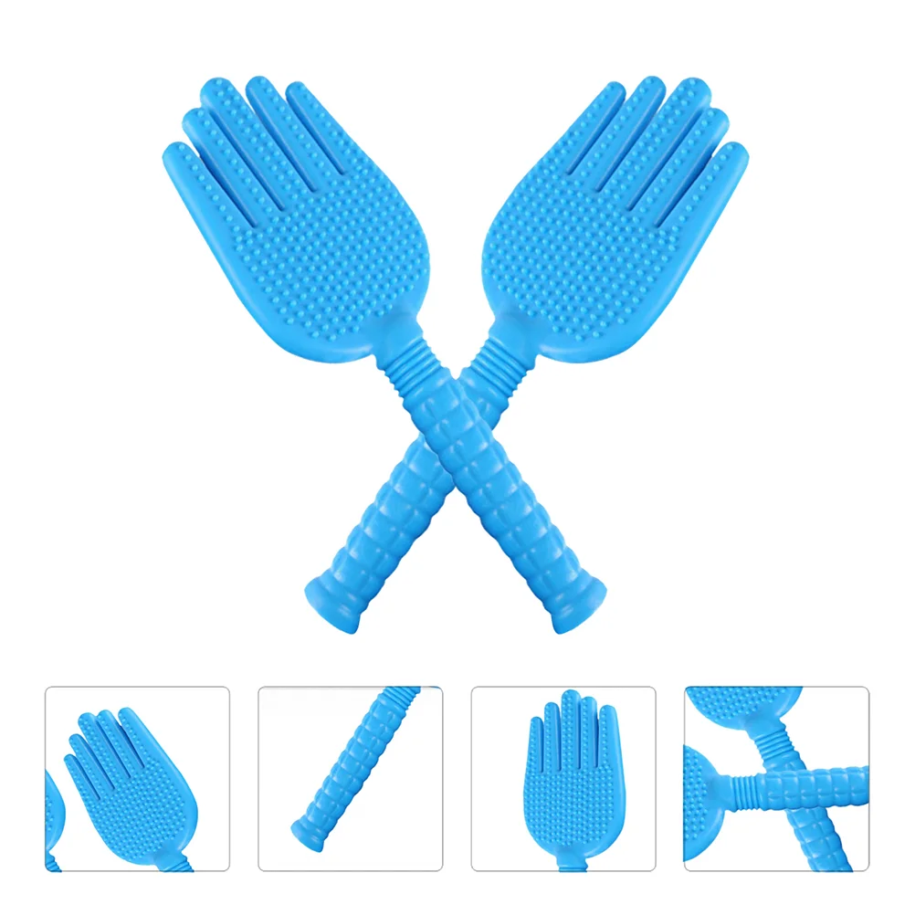 

Massage Racket Body Knock Massager Bat Sticks Tapping Back Pat Scroll Wheel Silicone Hammer Pad Hand Shape Clap Beating