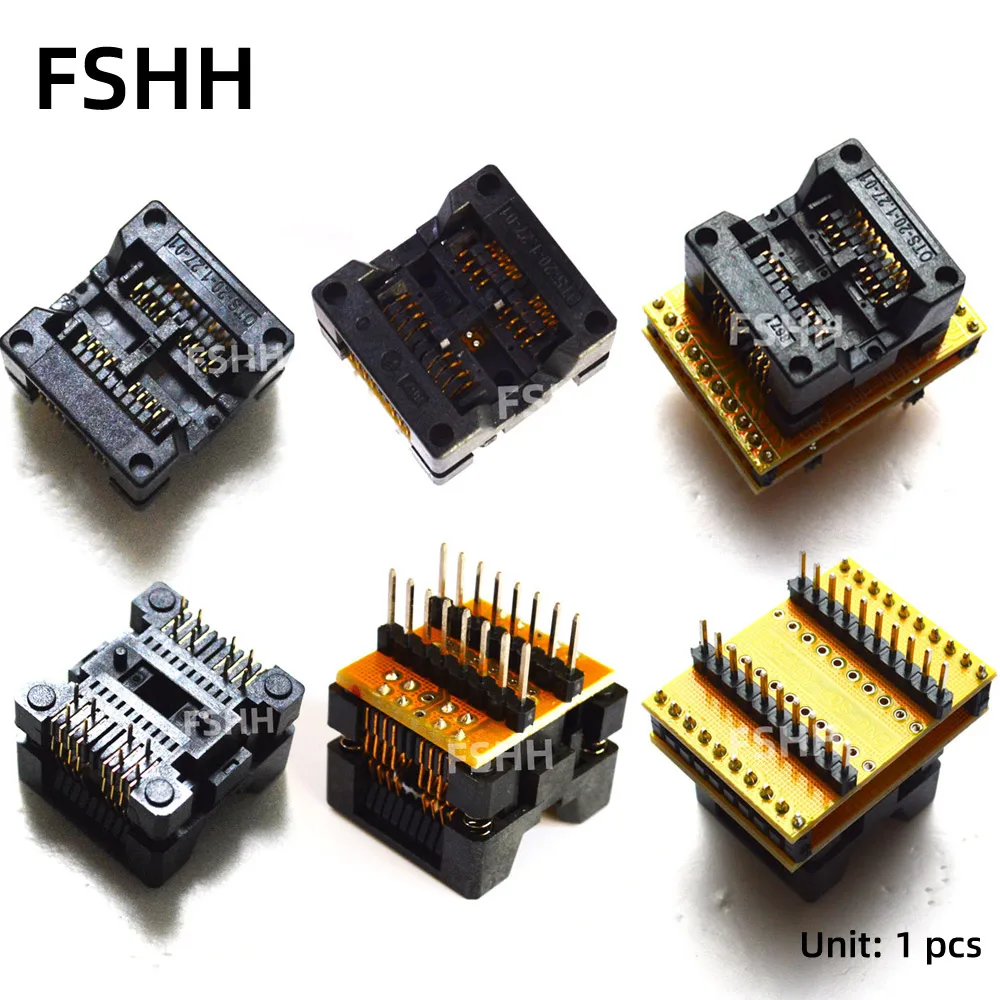 Тестовая розетка 2 тестовых разъема SOP8 + 208mil SOIC8