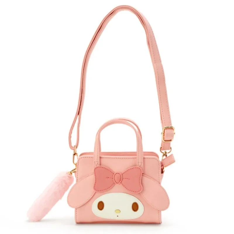 

Sanrio Kawaii Anime HelloKitty Satchel Handbag New Cute MyMelody Kuromi Cinnamoroll Girl Mini Shoulder Bag Birthday Gift 16cm