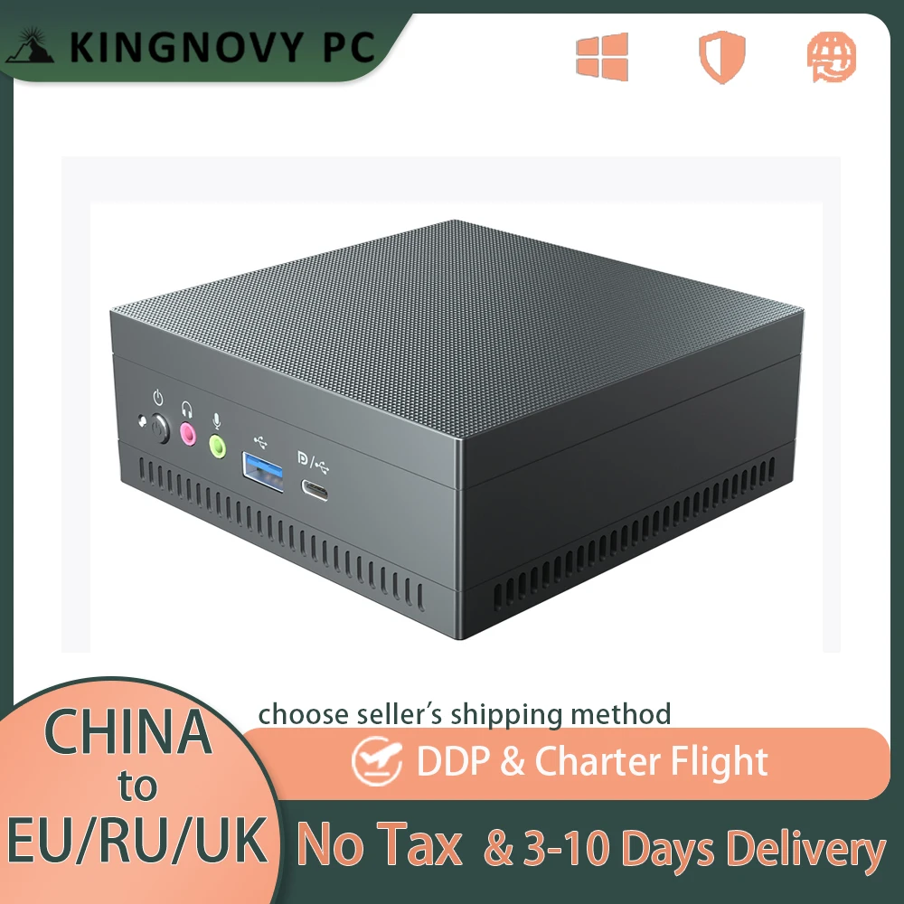 

Kingnovy AMD Ryzen 7 3750H Mini PC Vega Graphic 2*DDR4 M.2 NVMe SSD HDMI DP HD Display Windows 10/11 Linux Desktop Computer