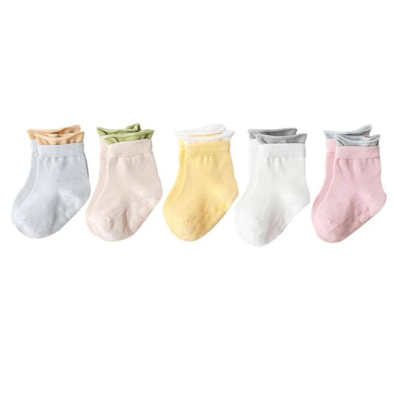 

Детские носки для малышей на весну и лето, хлопковые нескользящие носки до щиколотки