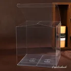 Пластиковая коробка для хранения прозрачных ювелирных изделий, прозрачная, из ПВХ, 50 шт.