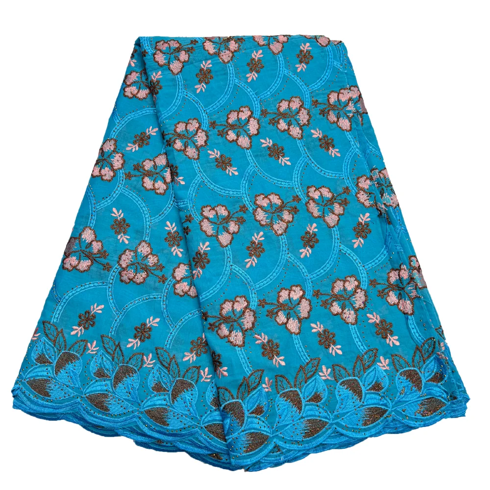 Экологичное швейцарское кружево Vaal с вышитыми пайетками африканская ткань для