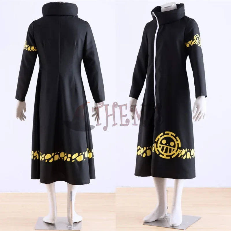 Athemis ONE PIECE Trafalgar Law (Trafalgar D Water Law) длинное пальто куртка Косплей Костюм для детей