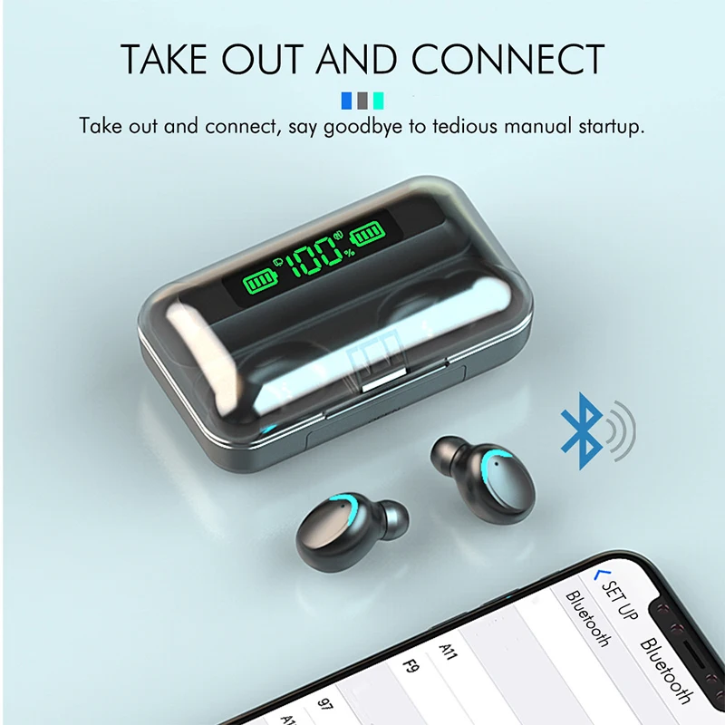 Новинка TWS F9 Fone Bluetooth-наушники гарнитура с сенсорным управлением Hi-Fi
