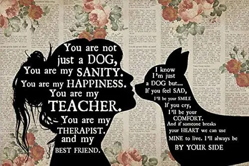 

Metal Sign Chihuahua Girl Therapist Best Friend Horizontal Poster Chihuahua Poster Dog Lover Gift for Dog Owner Home Decor Wall