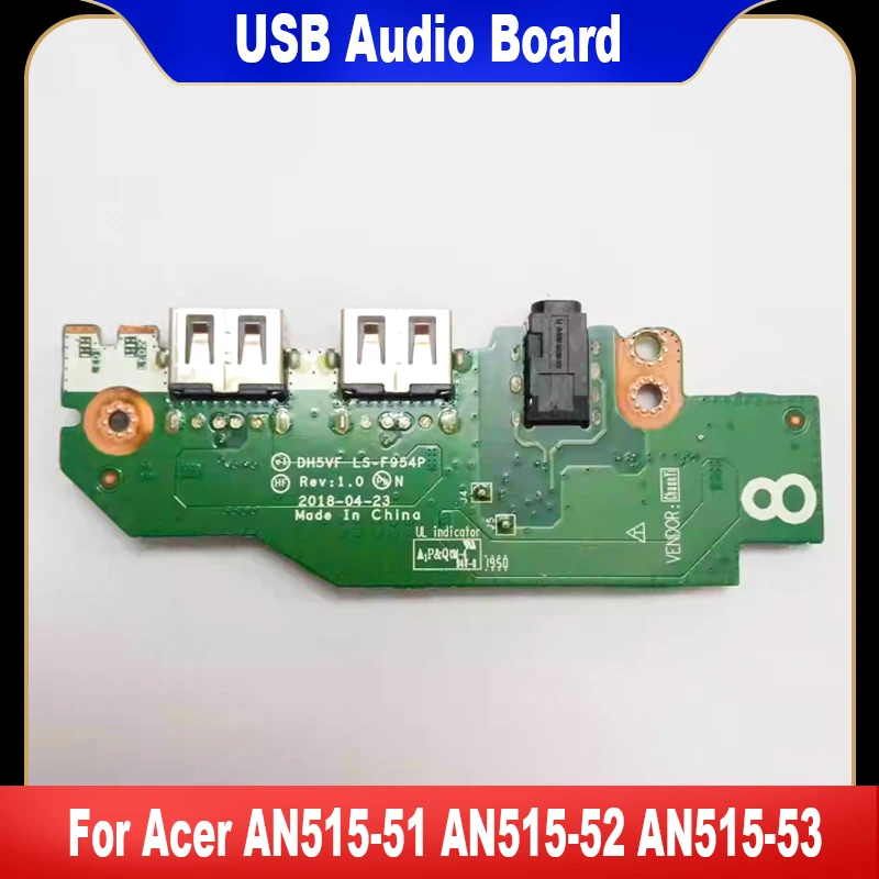

DH5VF LS-F954P USB Audio Board For ACER Nitro 5 AN515-51 AN515-52 AN515-53 A715-71G A715-72G For Predato Helios 300 PH315-51