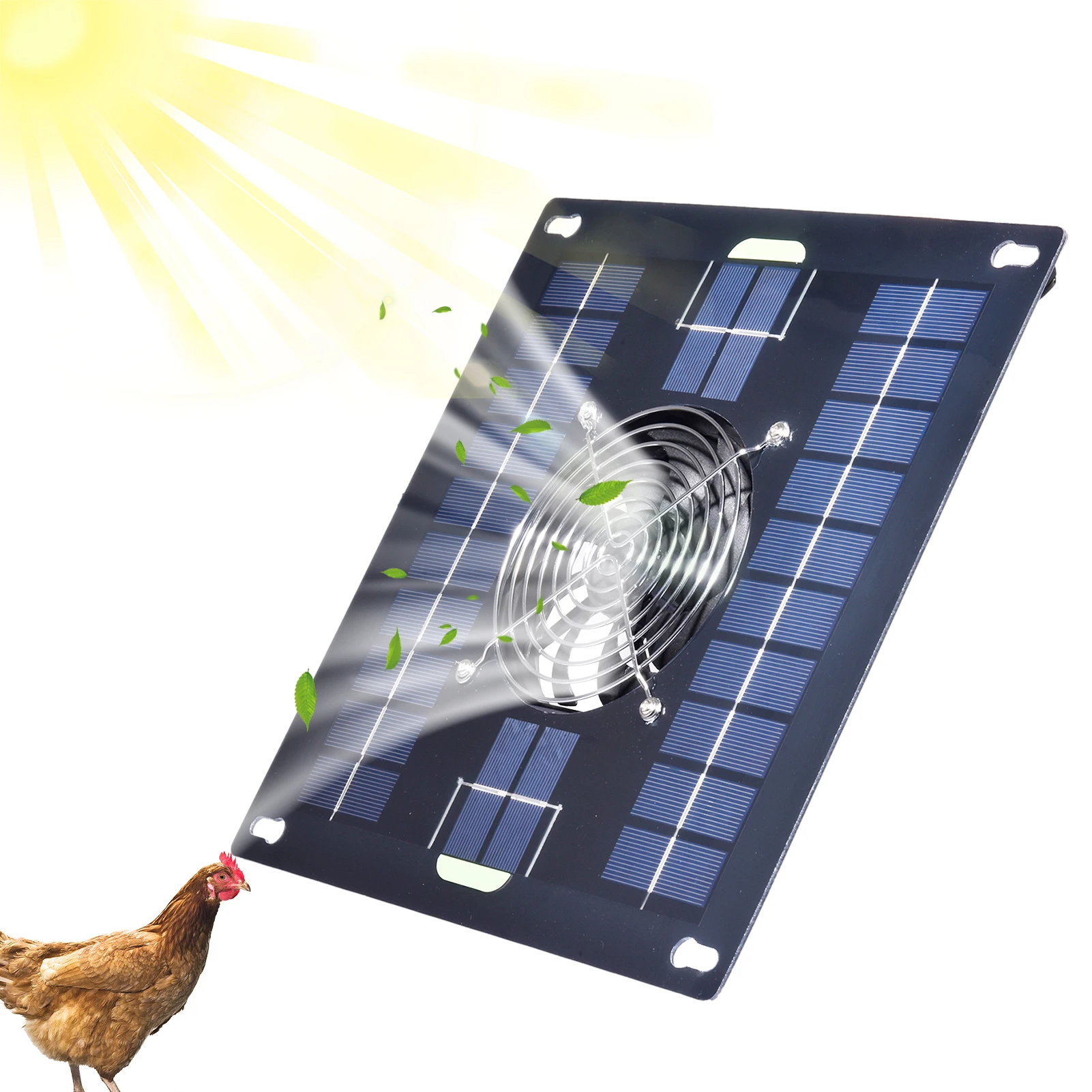 

5W Solar Plane Fan Solar Powered Dual Fan Kit 5W Outdoor Solar Panel Powered Dual Fans With Cable For Cooling And Ventilation