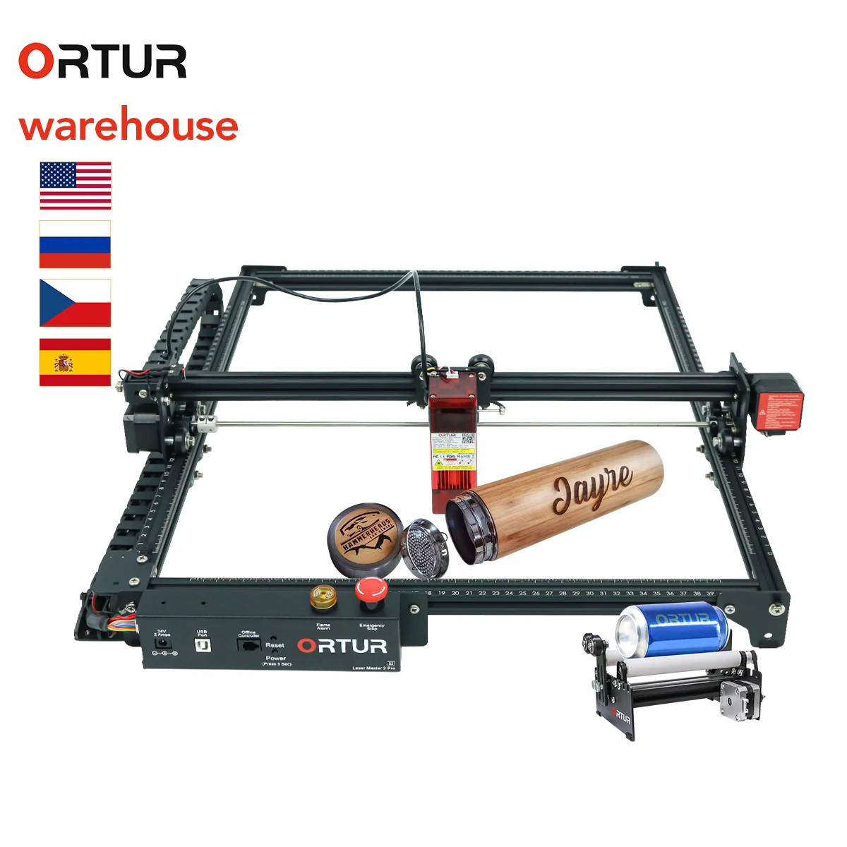 

Ortur Laser Master 2 PRO Fast Speed 100000mm/min Bamboo Laser Marking Machine Wood Laser Marking Machine for Furniture and Cups