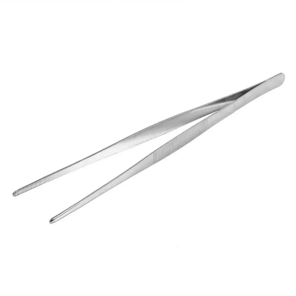 16/20/25/30cm Toothed Tweezers Stainless Steel Long Food Tongs Barbecue BBQ Tool images - 6
