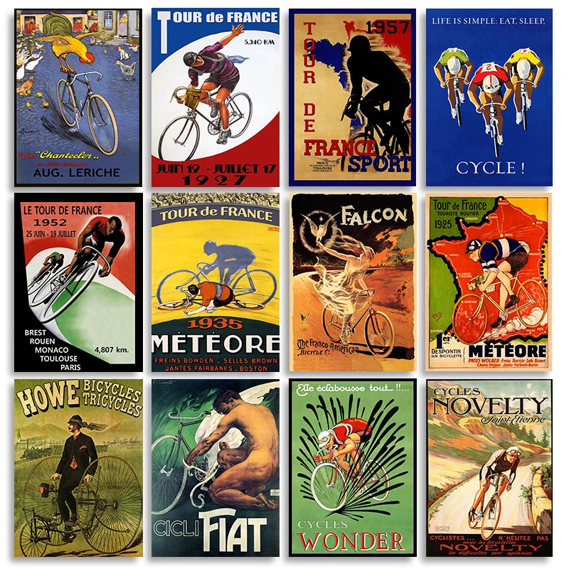 Poster Canvas Painting Retro Wall Art Pictures Home Decor