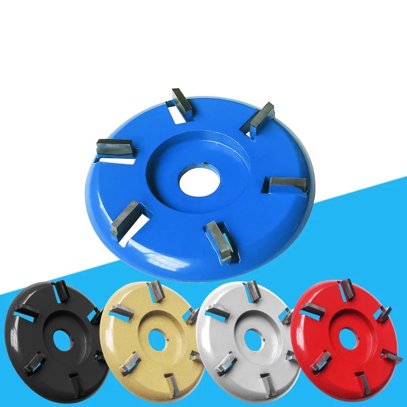 

90mm Diameter 16mm Bore six Teeth Woodworking Turbo Tea Tray Digging Wood Carving Disc Tool Milling Cutter