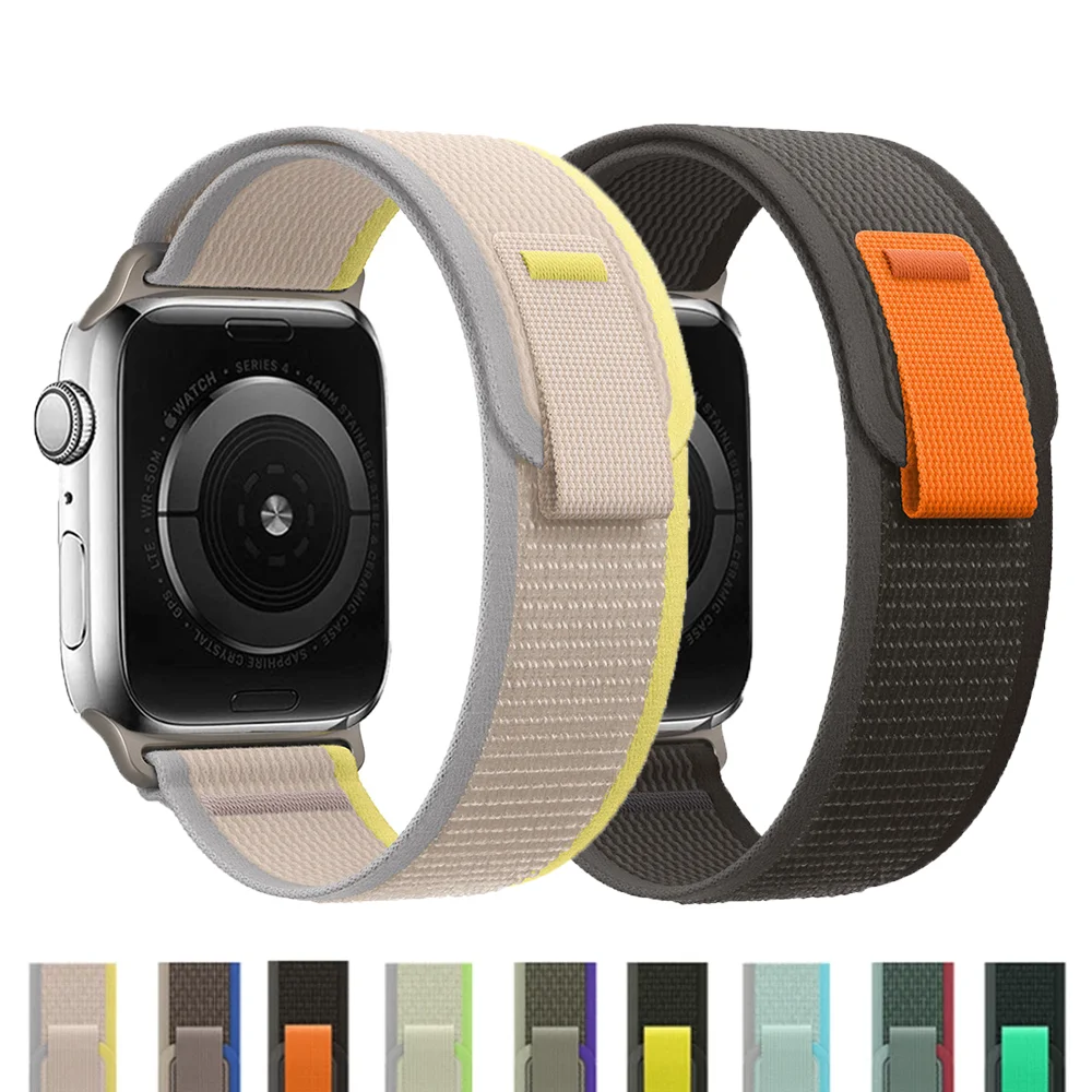 

Ремешок нейлоновый для Apple Watch Band 44 мм 45 мм Ultra 49 мм 40 мм 41 мм 42 мм 45 мм