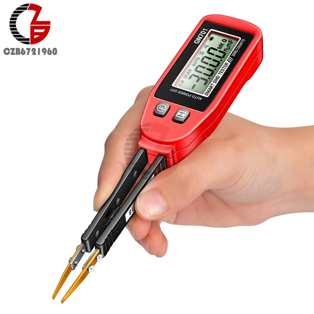 

ANENG GN701 Smart Multimeter 3000 Counts SMD Tester Handheld Patch Test Resistance Capacitance Continuity Diode Test Meter Tools