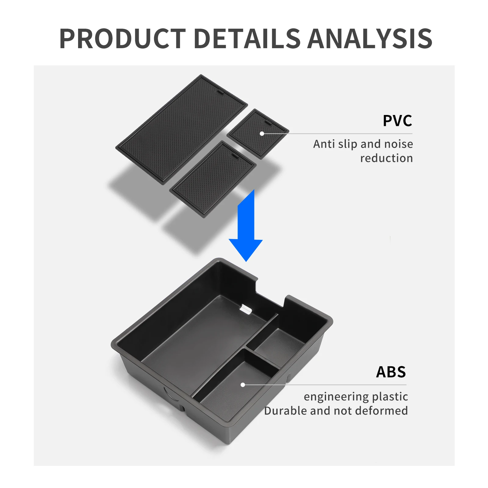 Подлокотник для хранения центральной консоли лоток Lexus GX 550H 2024 2025 органайзер
