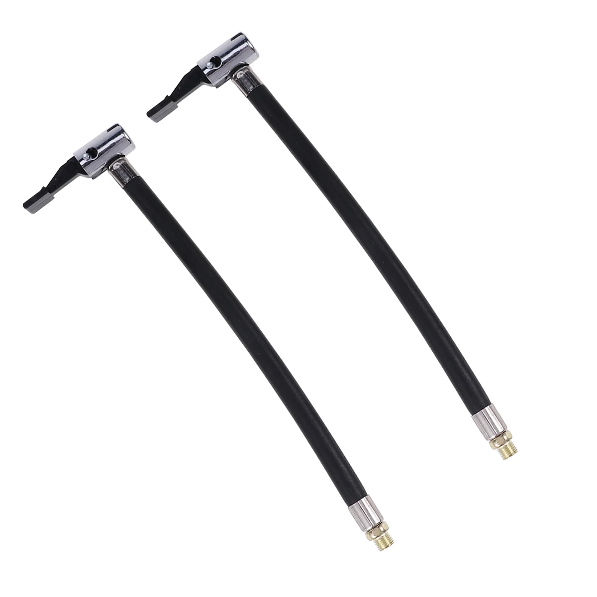 

2 Pcs Air Pump Extension Cord Car Hose Gas Nozzle Cable Inflator Tube Pipe Auto