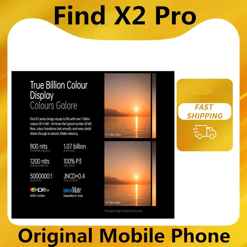 Смартфон Oppo Find X2 Pro CPH2025 телефон Snapdragon 865 IP68 сканер отпечатков пальцев 12 Гб ОЗУ 512