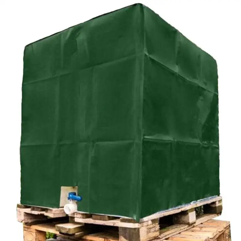 

Water Storage Tank Cover IBC Cover For Tank 1000 L Sunshade For Protect Your Water Tank From Harmful UV Rays 48 X 40 X 47in