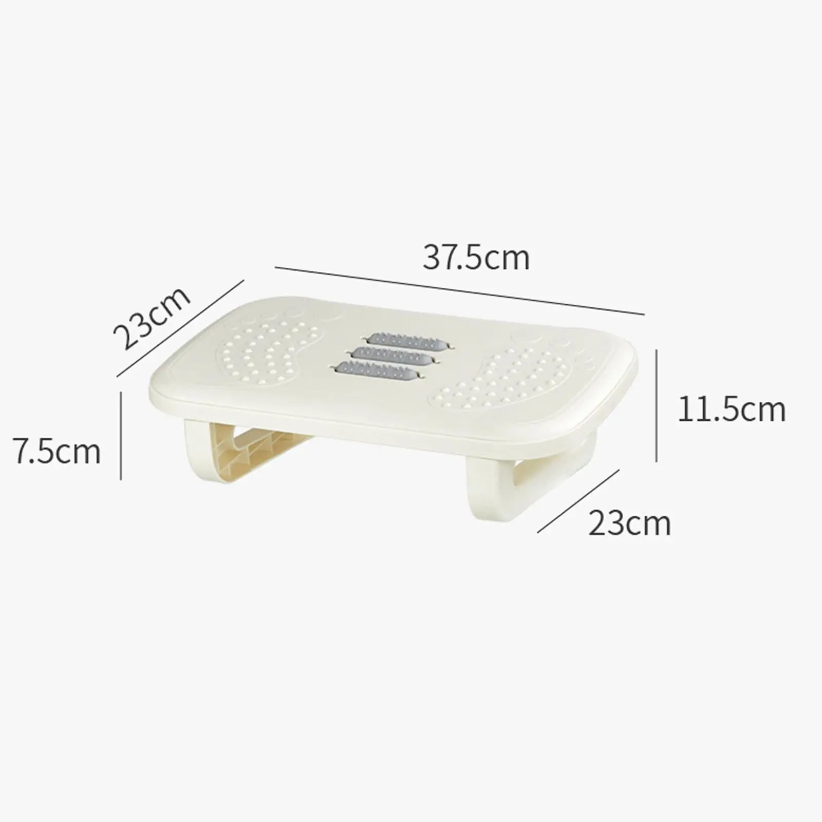 Подставка для ног под столом с массажными роликами офиса и путешествий