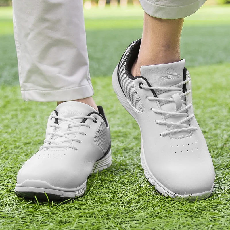New Spikes Golf Shoes Men Professional Golf Wears for Men Comfortable Walking Shoes Golfers Anti Slip Athletic Footwears