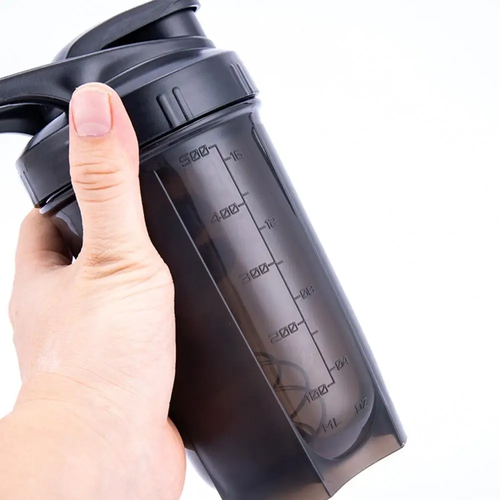 Фото 600ml протеин, бутылка-шейкер Herbalife, протеиновый порошок, Коктейльная чашка для тренажерного зала, шейкер, мягкая чашка со шкалой, портативная ... №5