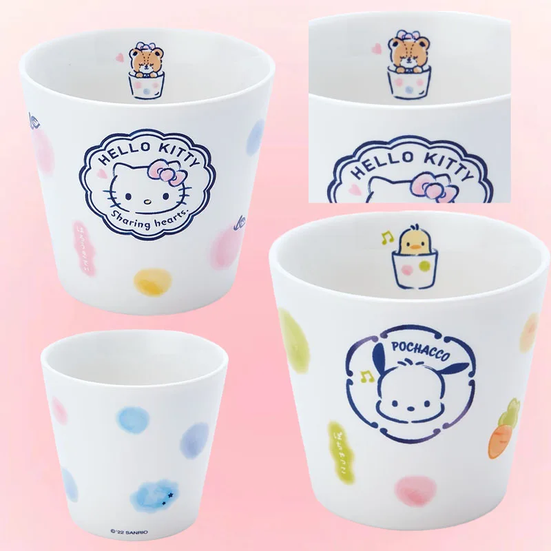 

Мультяшный аниме Sanrio Hellokittyed Cinnamonroll похвака керамическая чашка для студенческого общежития Милая красота подарок на день рождения