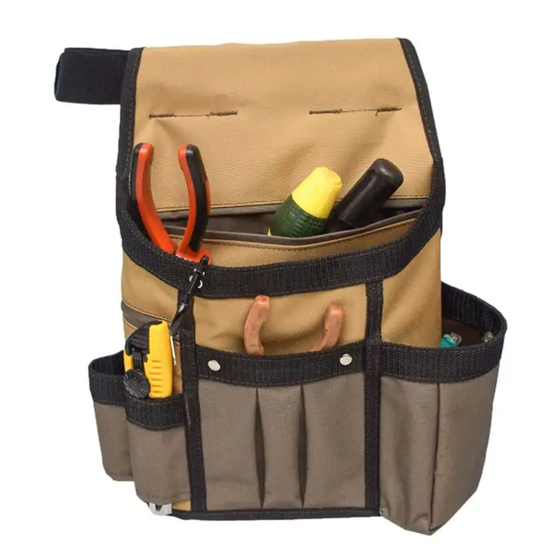 

Electrician Tool Pouch Multi Pockets Utility Belt Pouch Professional Waist Work Pouch For Electricians Carpenters Technicians