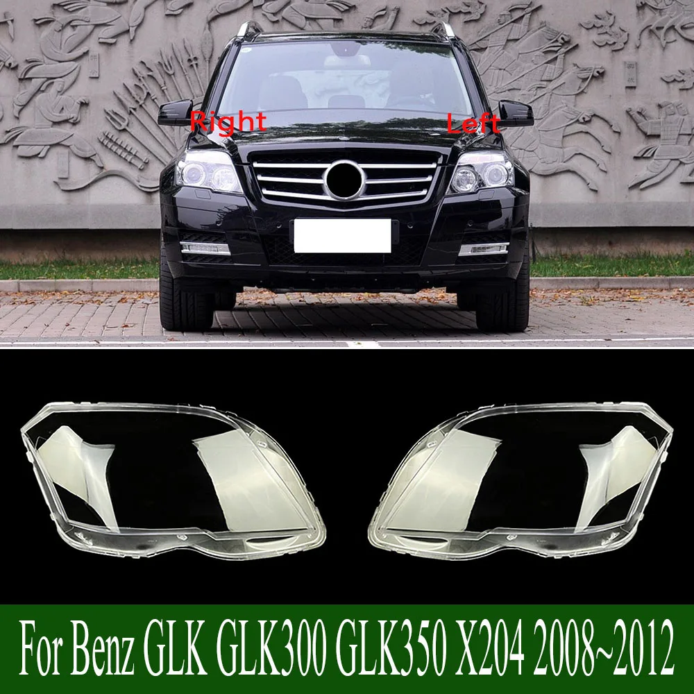 

For Benz GLK GLK300 GLK350 X204 2008~2012 Front Headlamp Cover Transparent PC Lampshade Headlight Shell Lens Plexiglass