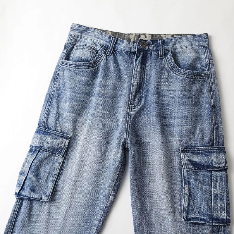 Plus Size 46 Men Jeans Mens Trousers Jeans Men Pants for Men Clothing Jean Homme Jeans Male High Quality Pocket Casual Loose