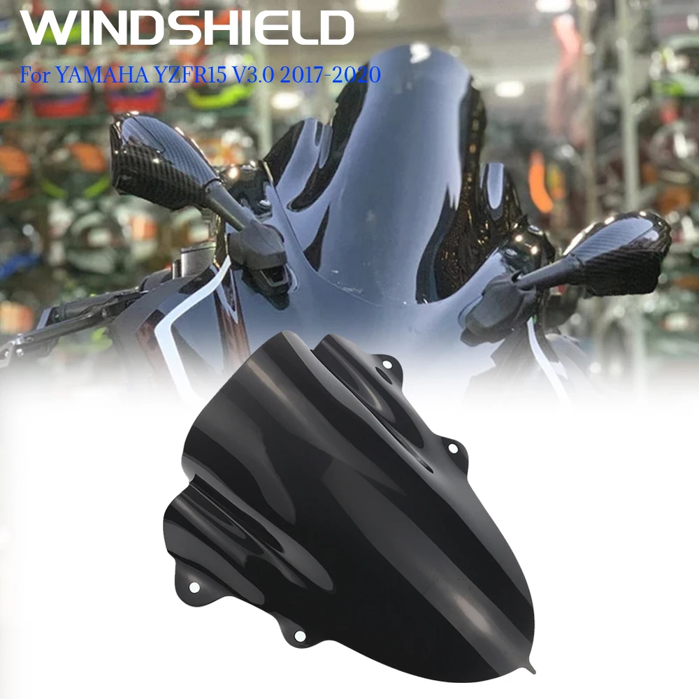 

MTKRACING For YAMAHA YZF-R15 V3.0 Yzf R15 2017-2020 Motorcycle Front Windscreen Windshield Fairing Acrylic Windshield