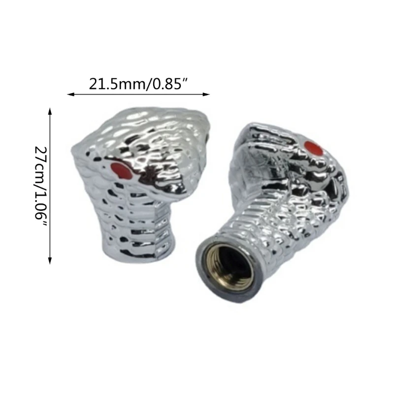 4 шт. шины в форме головы змеи клапаны для шин крышка штока воздушные герметичная