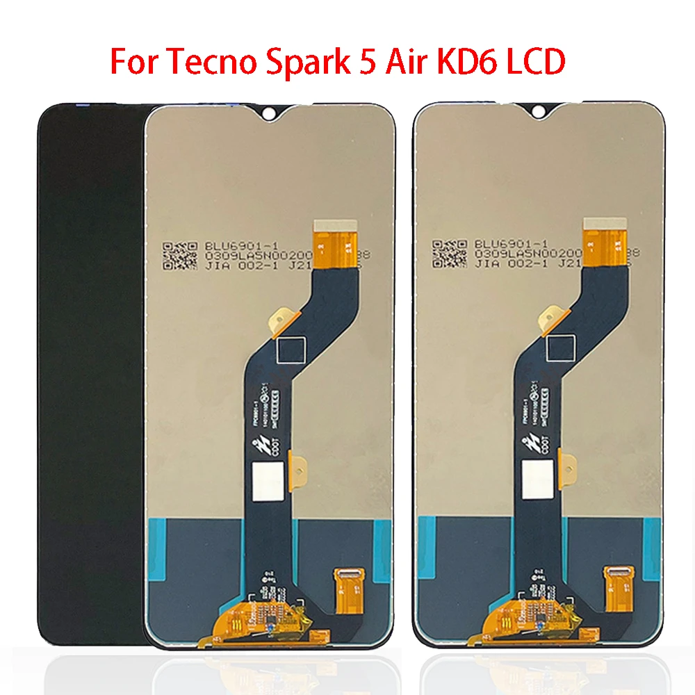 ЖК-дисплей 7,0 дюйма для Tecno Spark 5 AIR KD6, ЖК-дисплей кодирующий преобразователь сенсорного экрана в сборе, замена для Spark5 AIR KD6A, ЖК-дисплей