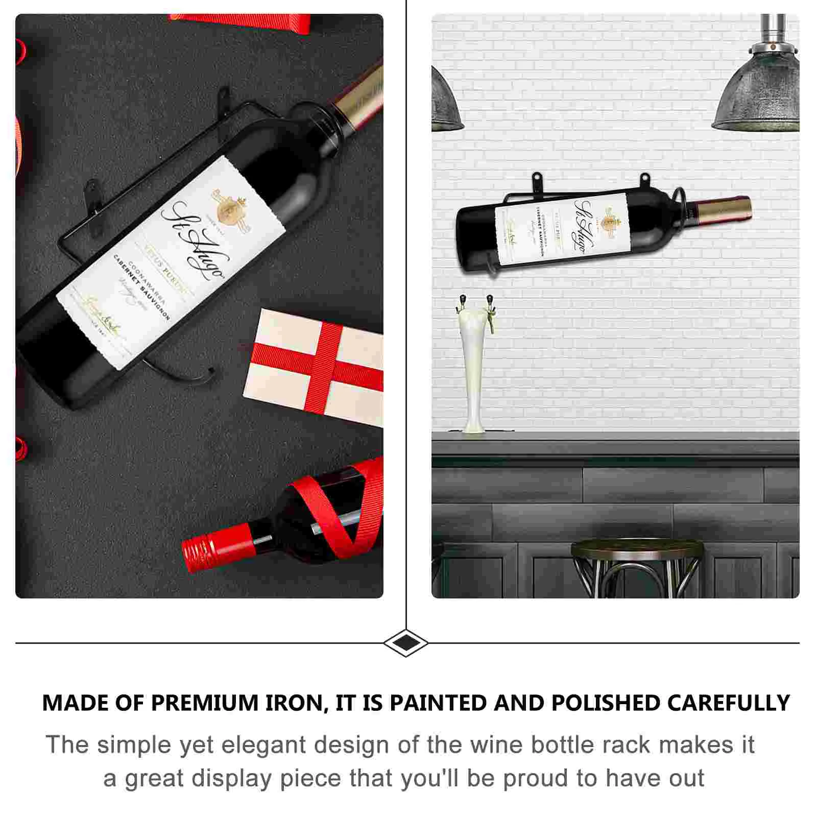 Органайзер для хранения держатель стойки подвесной тип черный кованый утюг