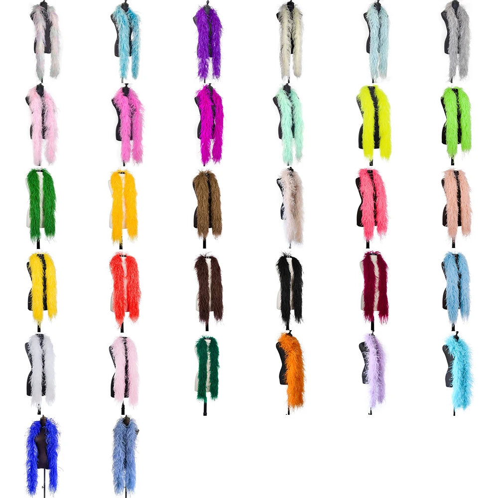 

Custom color feather boa