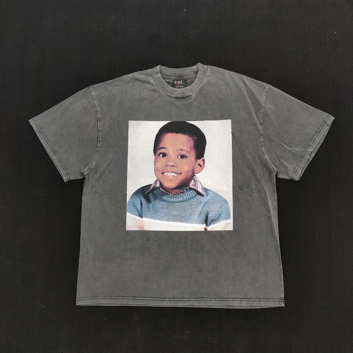 Yao888 KANYE WEST детство картинка Graohics винтажная Повседневная футболка в стиле