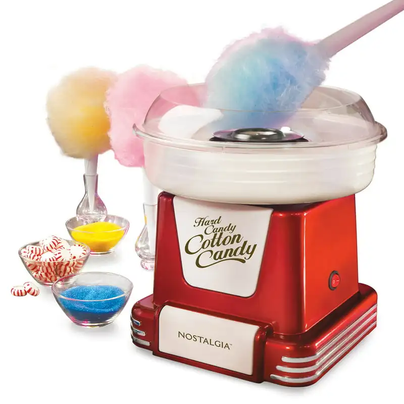 

Retro Hard & Sugar Free Candy Countertop Cotton Candy Maker, Retro Red