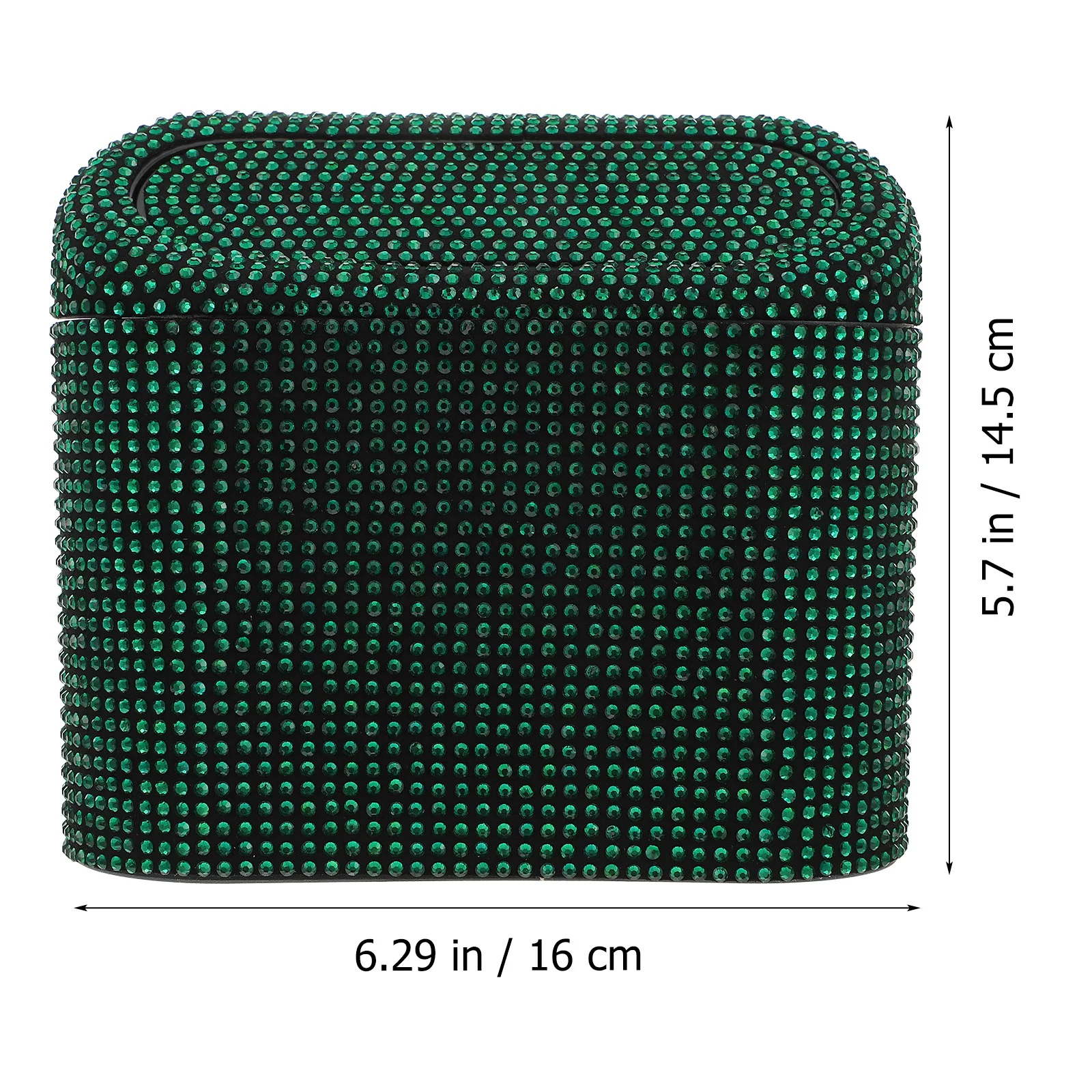 

Bling Rhinestone Car Trash Can Auto Garbage Can Waste Bin Container with Lid Car Interior Accessories for Automotive Vehicle
