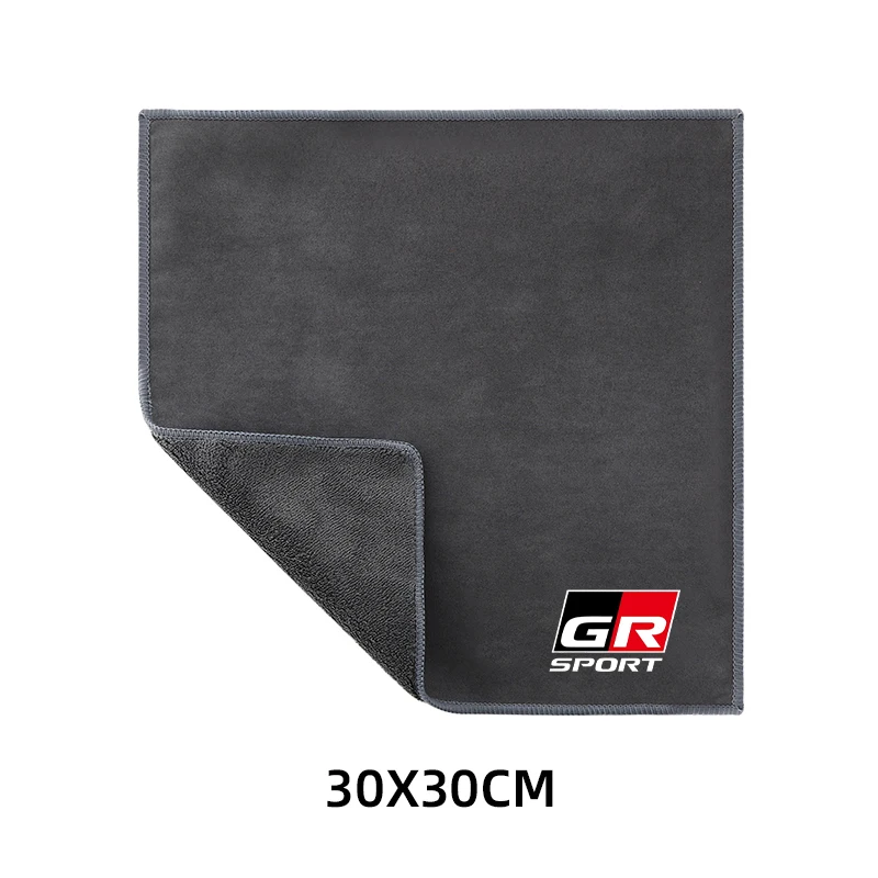 

Мягкое полотенце для чистки салона автомобиля, ткань для чистки Toyota GR Sport Gazoo Racing Supra Yaris 86 Corolla RAV4 Avensis Prius