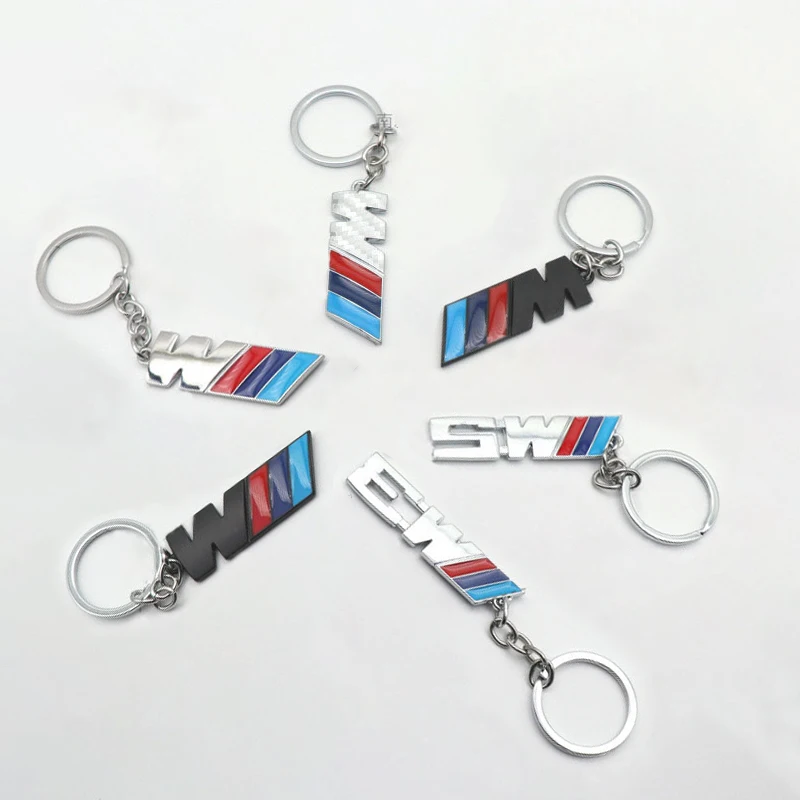 1 шт. металлический полый автомобильный Стайлинг длинная цепь брелок для bmw M