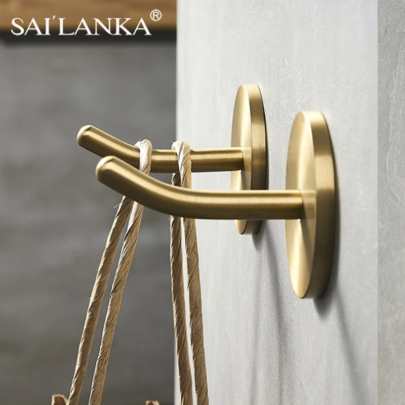 Латунные крючки для одежды sailang вешалка круглой формы бытовой нержавеющий крючок