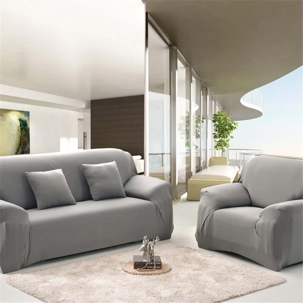 

Набор эластичных чехлов для дивана, бархатный эластичный чехол для кресла, угловой накидки L-образной формы, защита мебели для гостиной