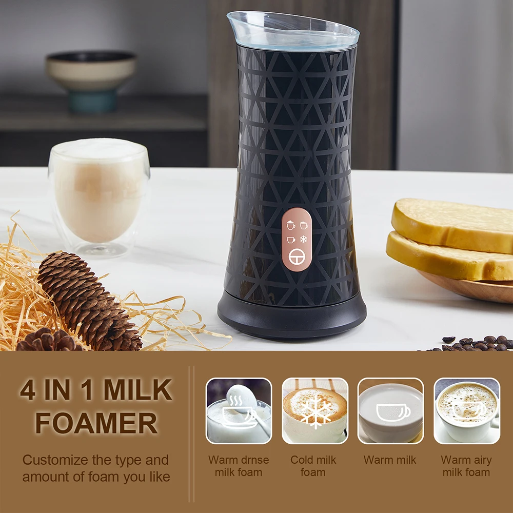 New Automatic Coffee Machine Milk Bubbler Hot Milk Foam Electric Milk Bubbler Italian Coffee Milk Heating Bubbler 500W