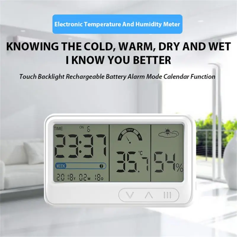 

Mini Digital Thermometer Hygrometer Meter With LCD Electronic Display Home Indoor Temperature Humidity Gauge